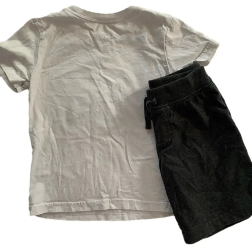 Okie Dokie Best Son Ever Short Sleeve Shirt with Dark Gray Charcoal Shorts Sz 3T